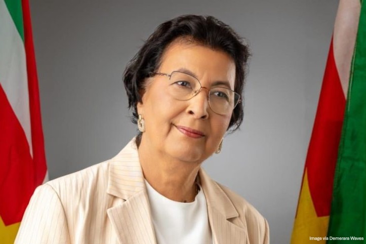 Dr Jennifer Geerlings Simons Suriname President