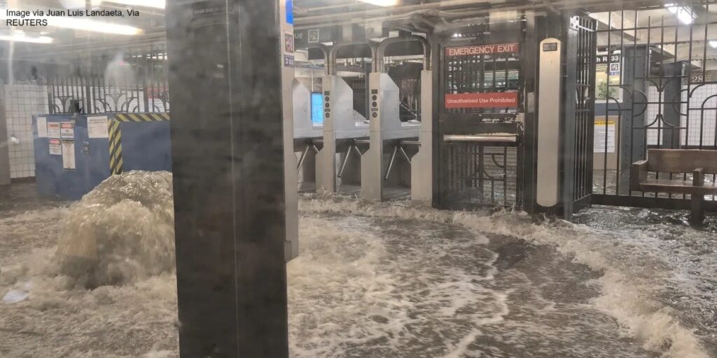 NYC Subway floods