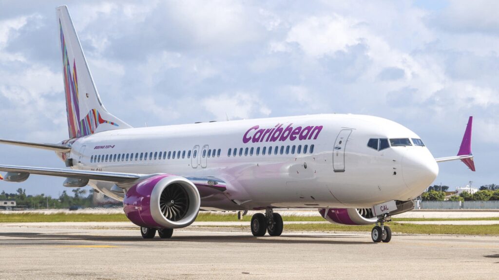 CAL Caribbean airlines plane