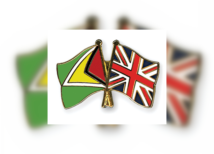Flag Pins Guyana Great Britain