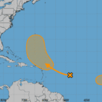 Monitoring continues for 2 tropical waves in the Atlantic