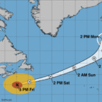 Erin now a post-tropical cyclone