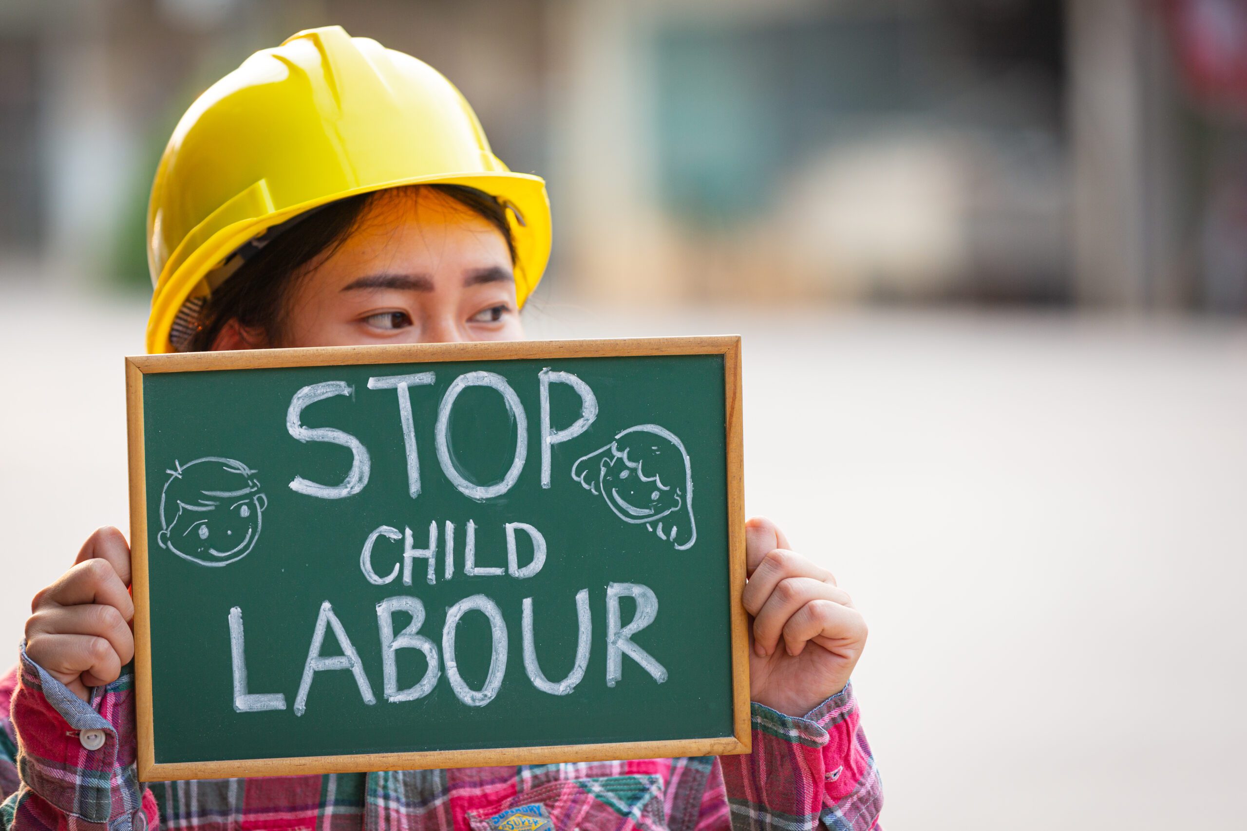World Day against child labour concept