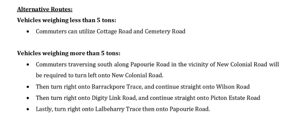 Barrackpore roadworks