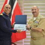 USS Gravely Commanding Officer pays courtesy call on Chief of Defence Staff