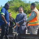 Minister Zakour Leads Safety Assessment along Sir Solomon Hochoy Highway