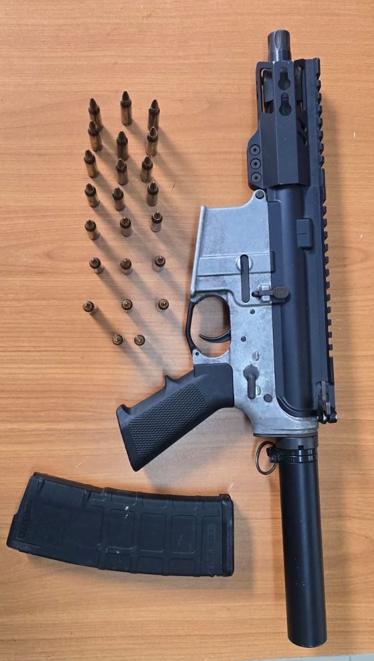 Firearm and Ammo seized from SD 6 11 25