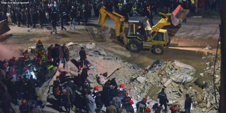 Building collapse Morocco