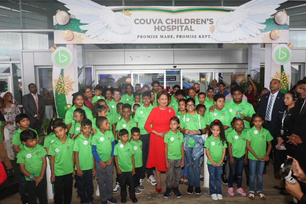 PM Kamla Persad Bisessar at Couva Children's Hospital rededication Dec 7 2025