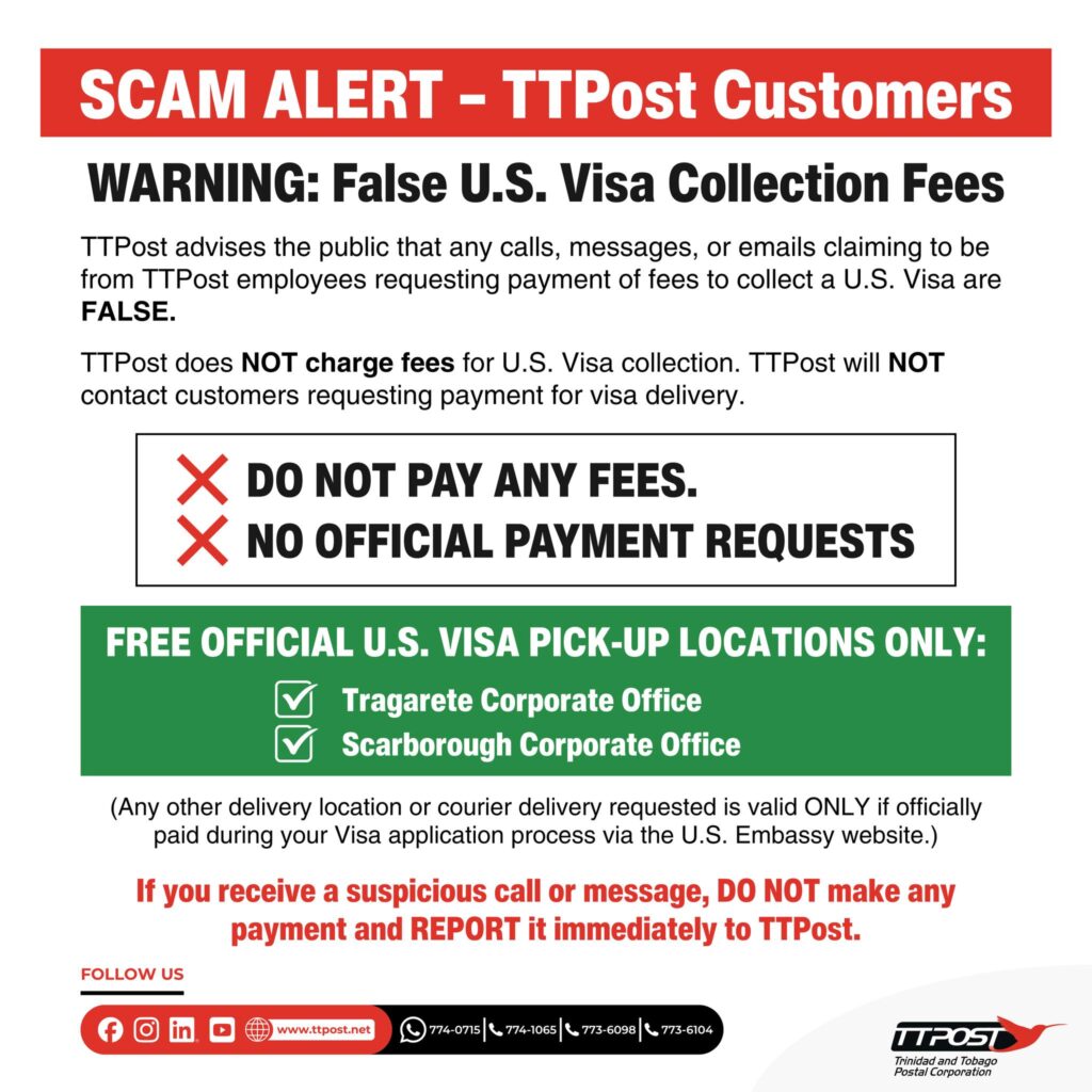 TTPOST scam alert