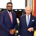 King Charles III hosts Guyana President Dr Irfaan Ali