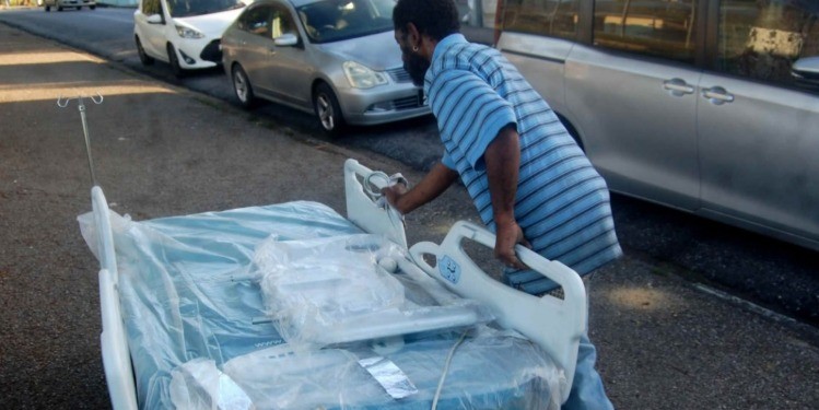 Stolen hospital bed Arima