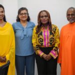 Swami Prakashananda Visits Minister Jearlean John