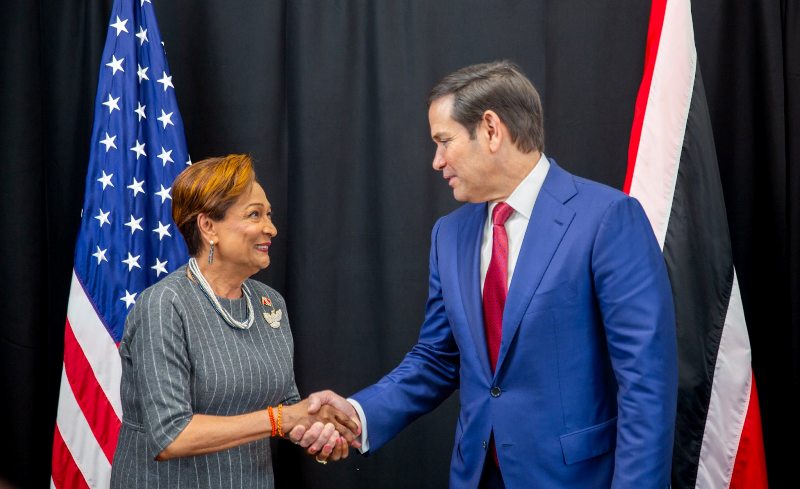 Kamla Persad Bissessar meets Marco Rubio