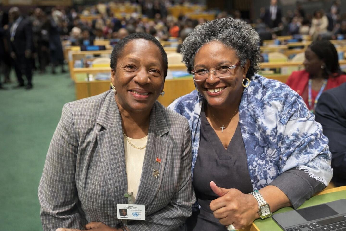 Penelope Beckles, Mia Mottley