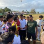 Pooran inspires at Youth Hardball Community Cricket Program
