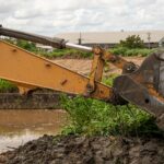 Desilting works near VMCOTT on Beetham H'way on May 20th, expect delays