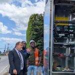 Lane control system installation begins on Eastern Main Road