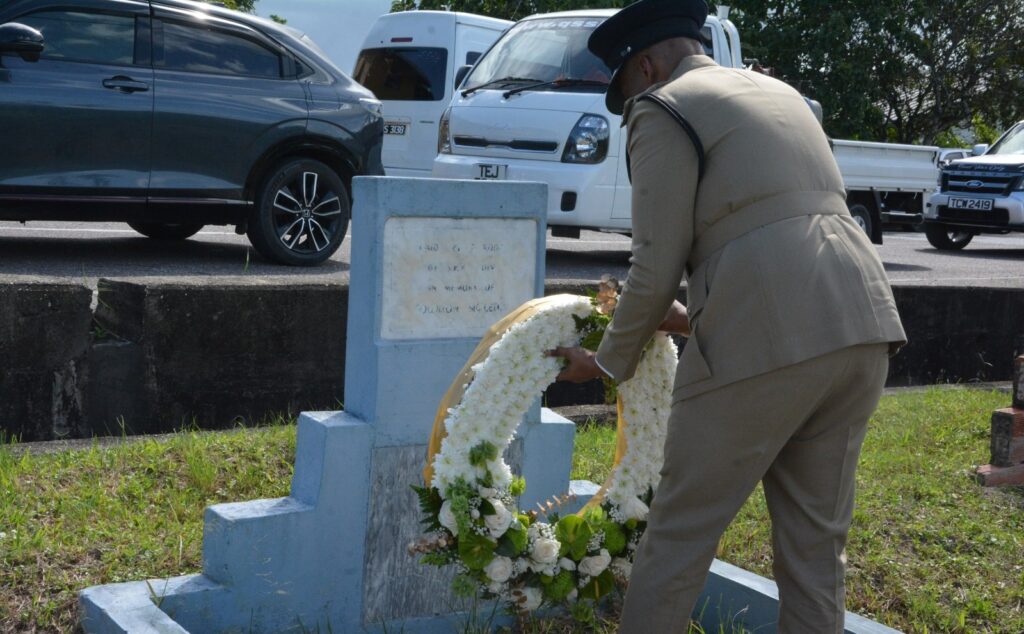 Photo 5 CoP Lays Wreath at Grave of PC Mc Leod 27.07.2026