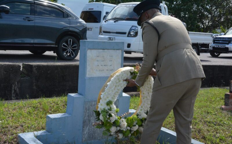 Photo 5 CoP Lays Wreath at Grave of PC Mc Leod 27.07.2026